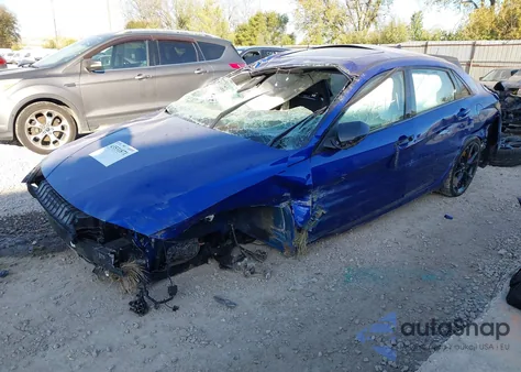 2025 Hyundai Elantra N из США, поврежденный, VIN KMHLW4DK9SU028644